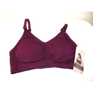 Under Control Super Smooth & Soft NURSING BRA - Size SMALL - Berry NWT